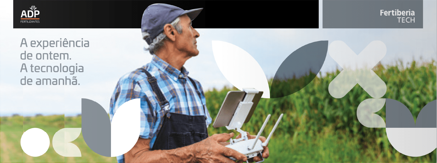 Fertiberia tech elements with image of man