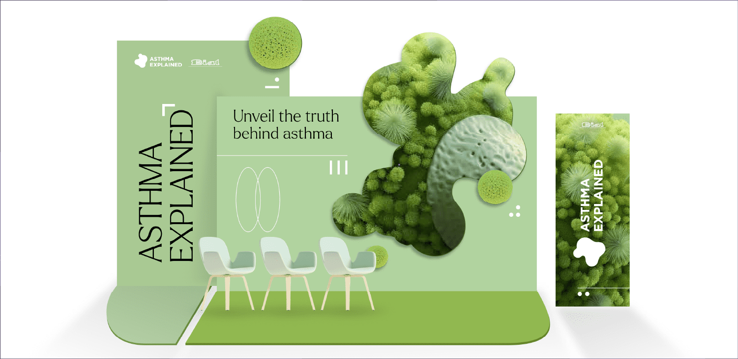 Asthma Explained stand